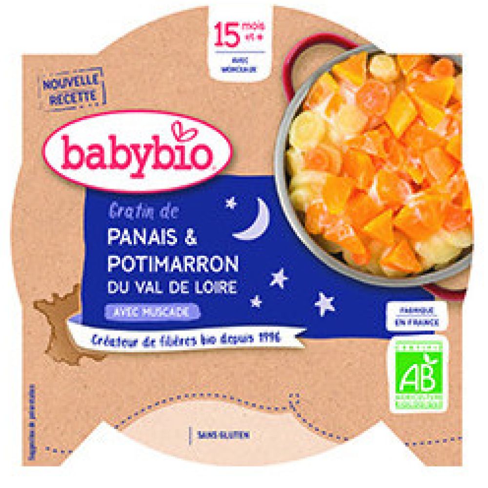 Babybio - Gratin de panais Potimarron du Val de Loire dès 15 mois - 260g