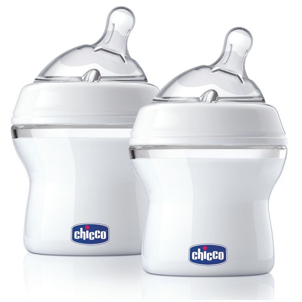 Chicco - Biberon NaturalFeeling 1 mois et plus à Flux moyen