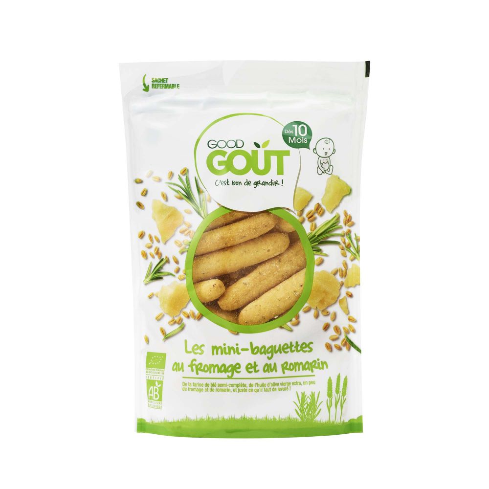 Good Goût - Mini baguettes fromage & romarin dès 10 mois - 70 g