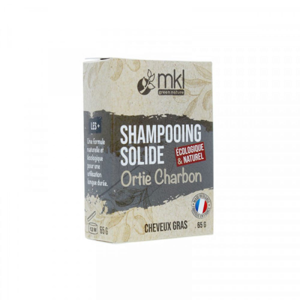 mkl Green Nature - Shampooing solide ortie charbon - 65 g