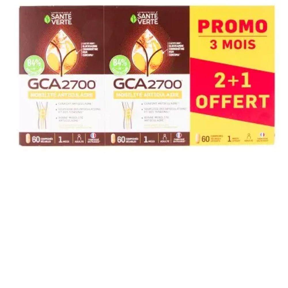 Santé Verte - GCA 2700 Mobilité articulaire - 120 comprimés + 60 offerts