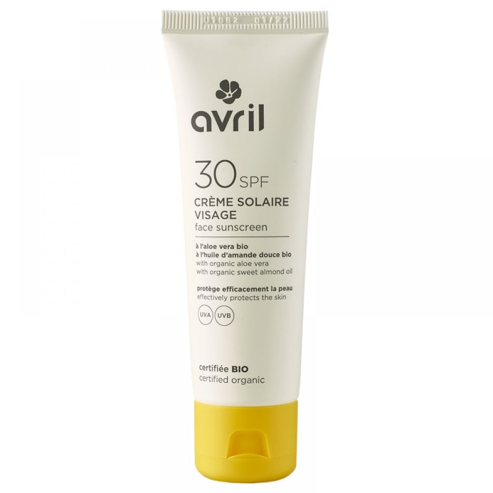 Avril - Crème solaire visage - SPF 30 - 50ml