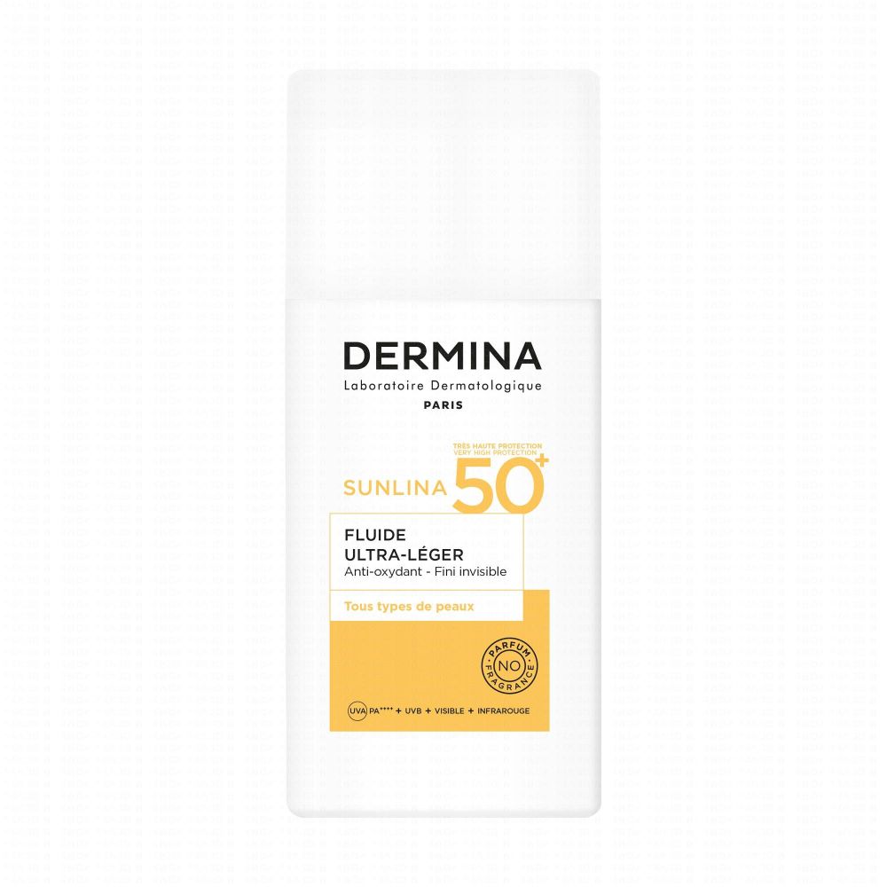 Dermina - Sunlina Fluide ultra-léger SPF 50+ - 50ml