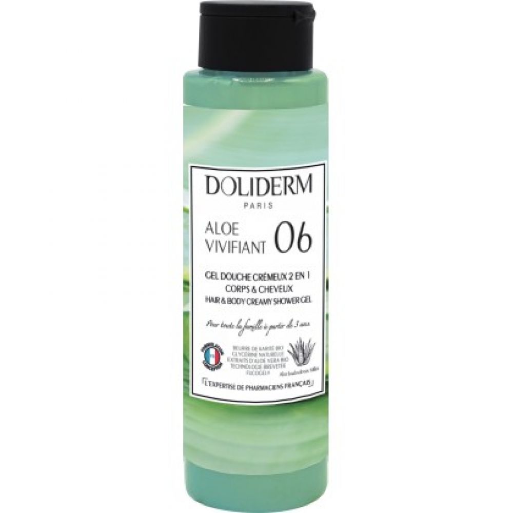 Doliderm - Gel douche crémeux aloe vivifiant