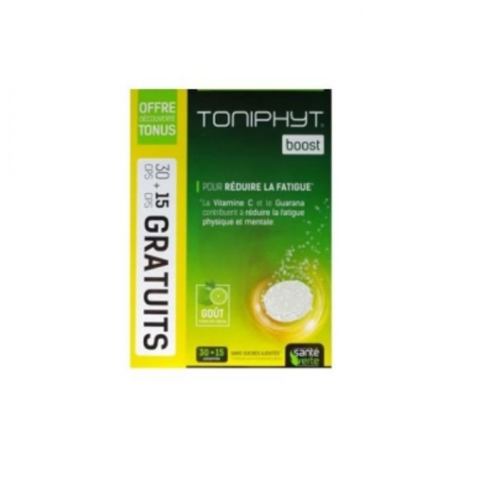 Santé verte - Toniphyt Boost goût citron vert menthe