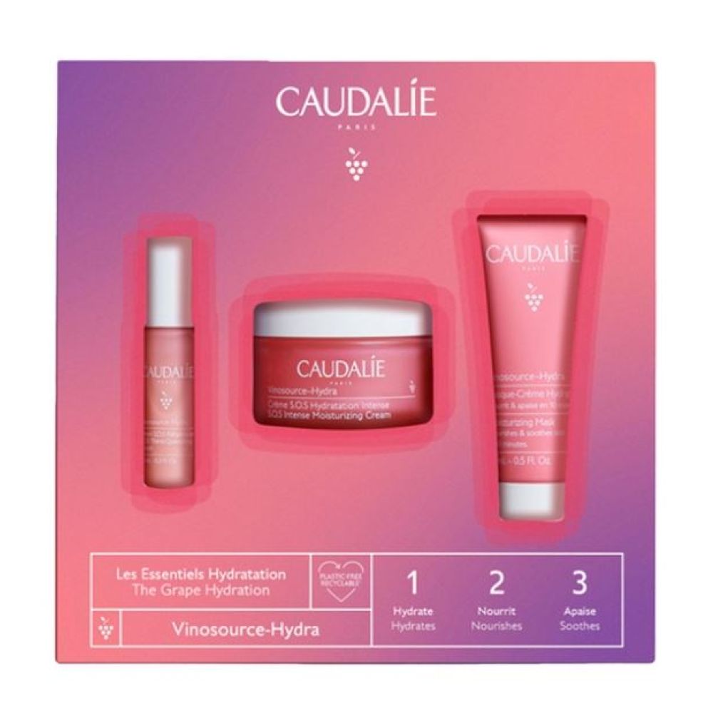 Caudalie - Coffret les essentiels hydratation Vinosource-Hydra Noël 2022