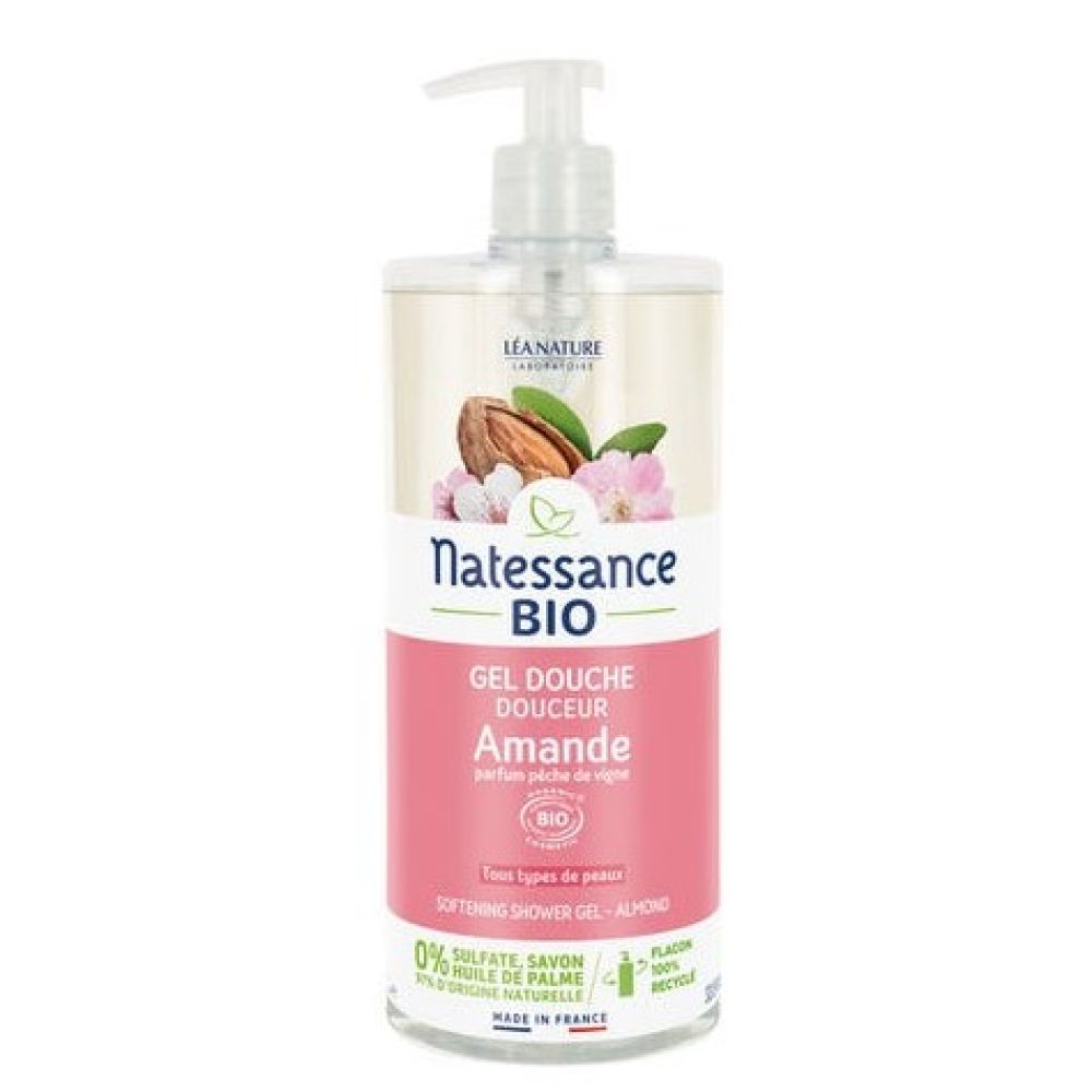Natessance - Gel douche douceur Amande bio - 1L