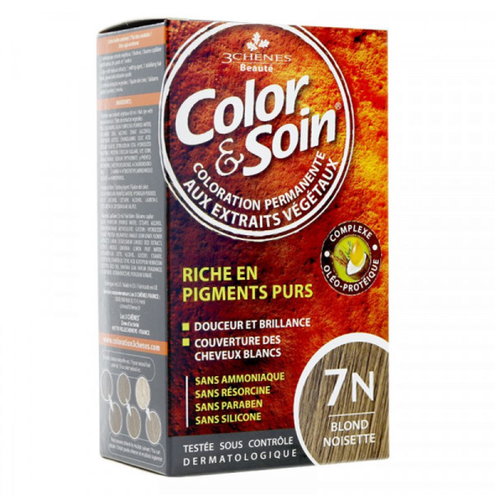 Color & Soin - Coloration Permanente - 7N Blond noisette