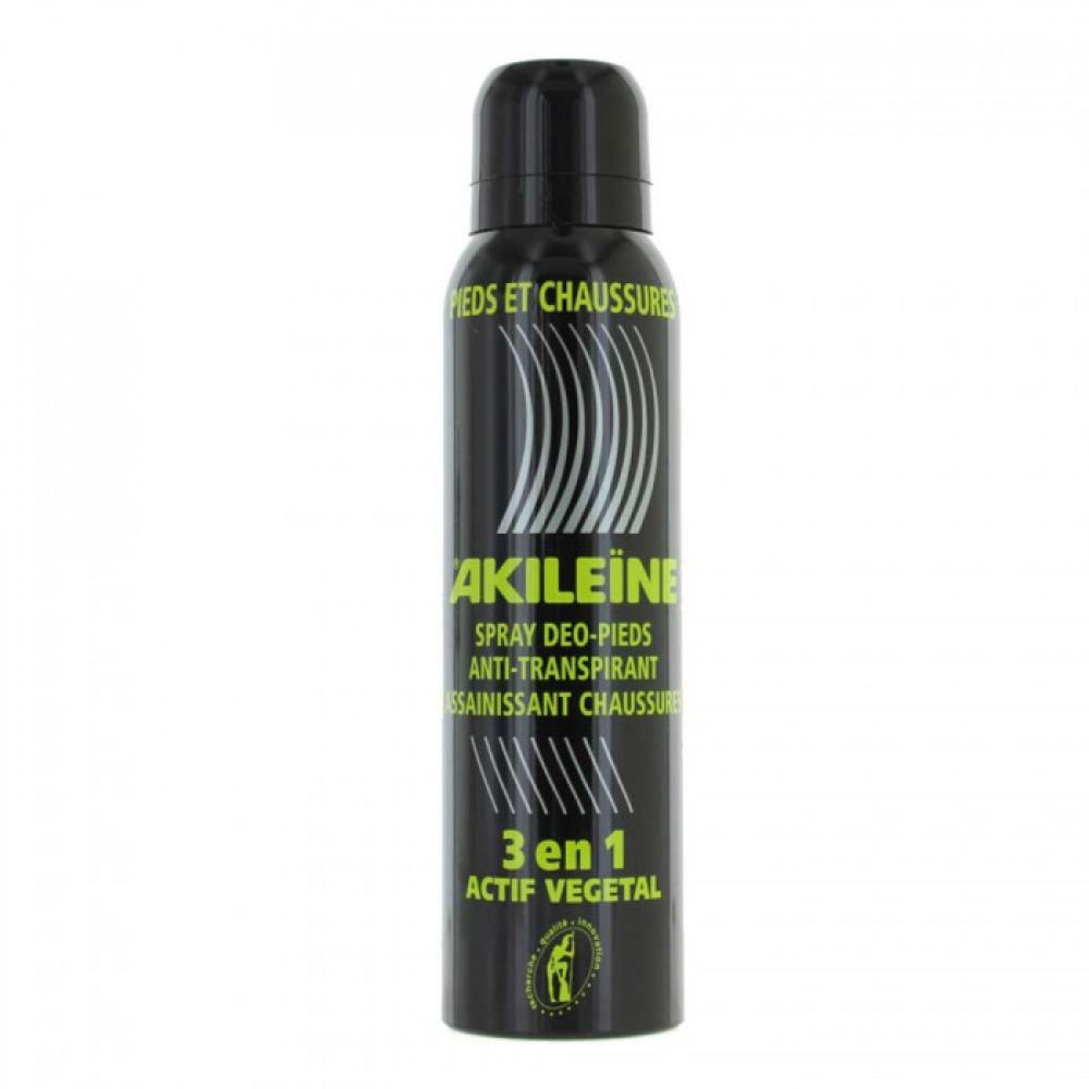 Akileïne - Spray désodorisant anti-transpirant pieds et chaussures - 150ml