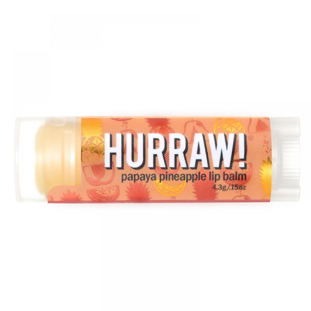 Hurraw! - Baume à lèvres papaye ananas - 4.8 g