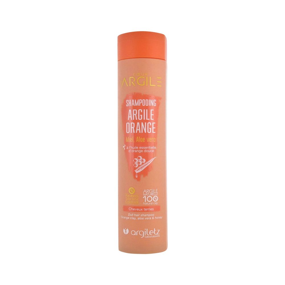 Argiletz - Shampooing argile orange cheveux ternes - 200 ml