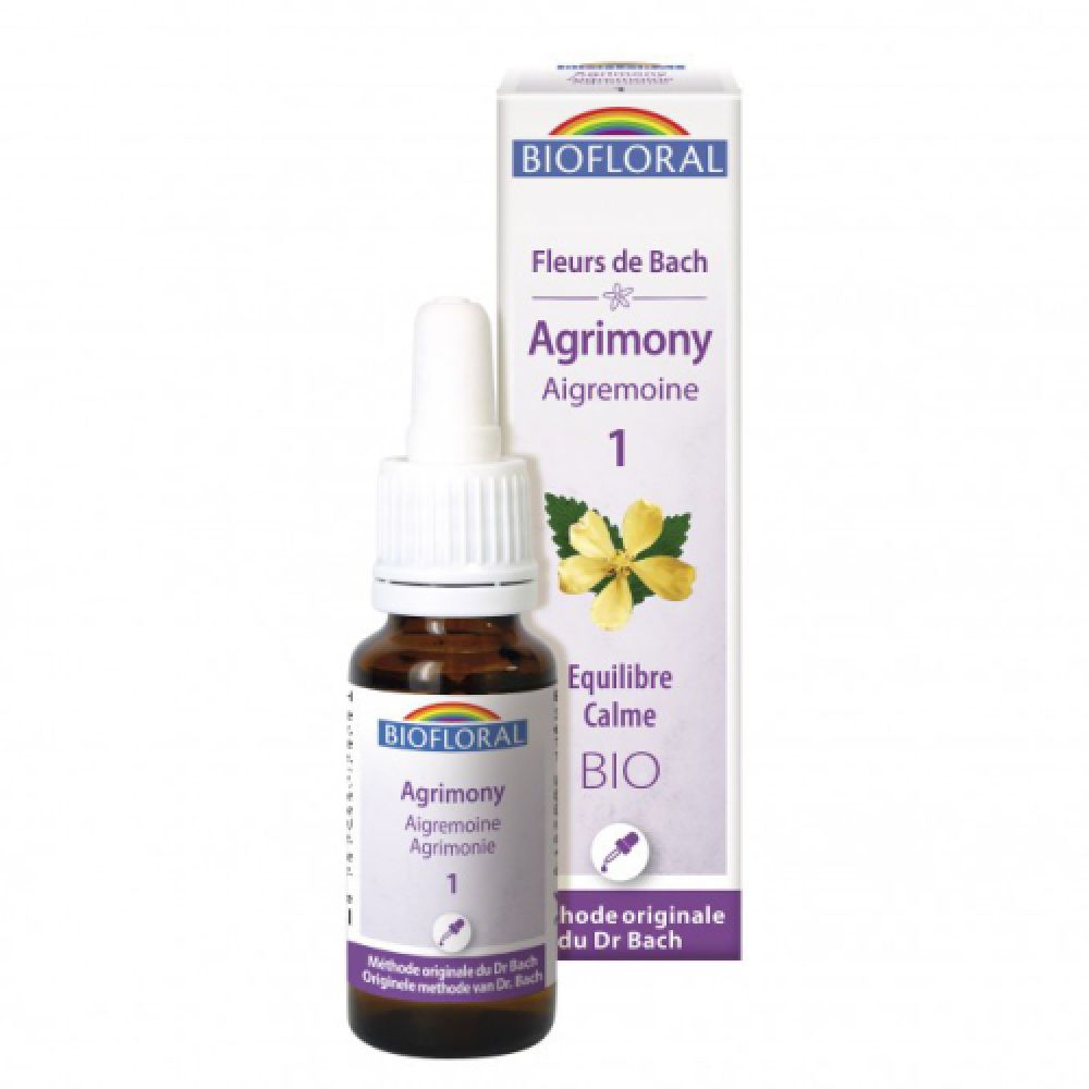 Biofloral - Fleurs de Bach Agrimony n°1 BIO - 25 mL