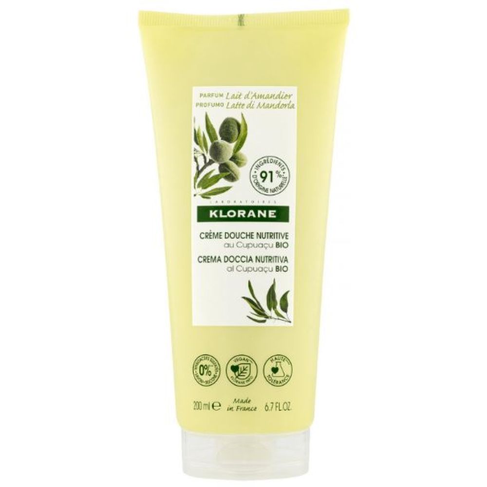 Klorane - Crème de douche nutritive lait d'amandier - 200mL