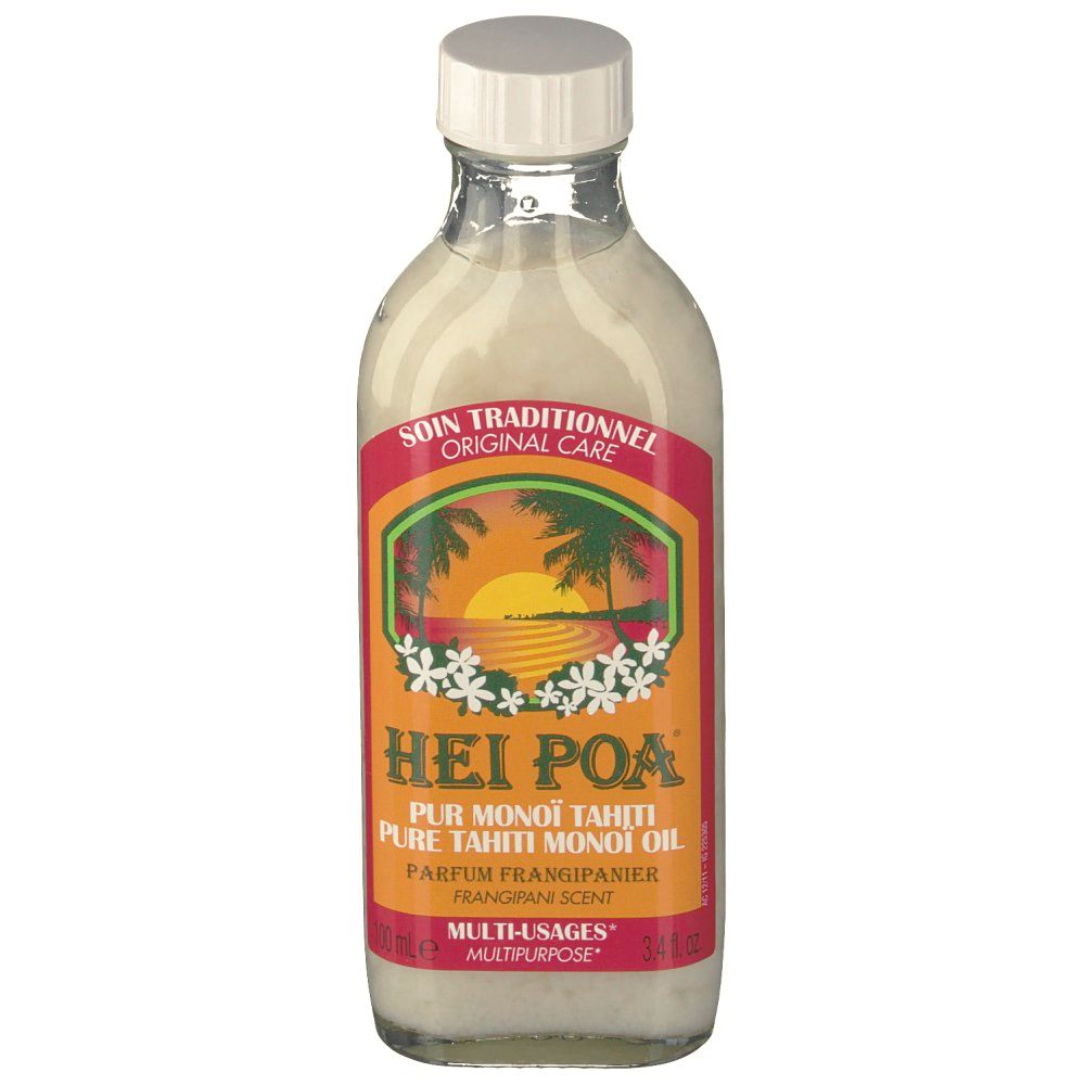 Hei Poa - Pur Monoï Tahiti Parfum Frangipanier - 100 ml