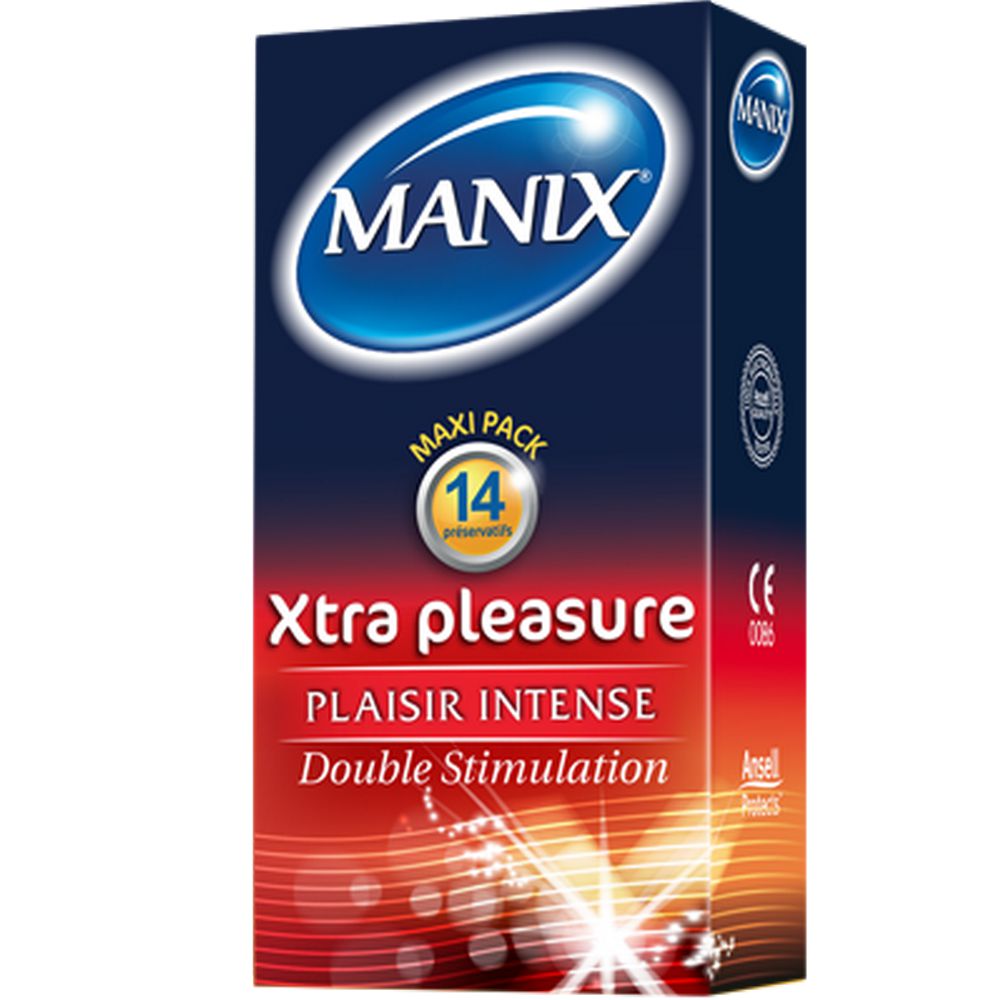 Manix - Préservatifs Xtra Pleasure Plaisir intense