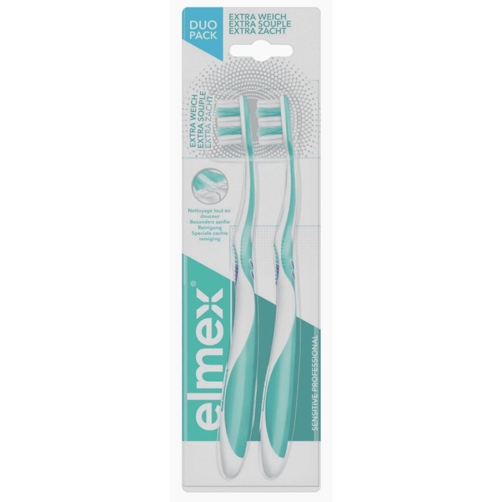 Elmex - Brosse à dents extra souple - lot de 2