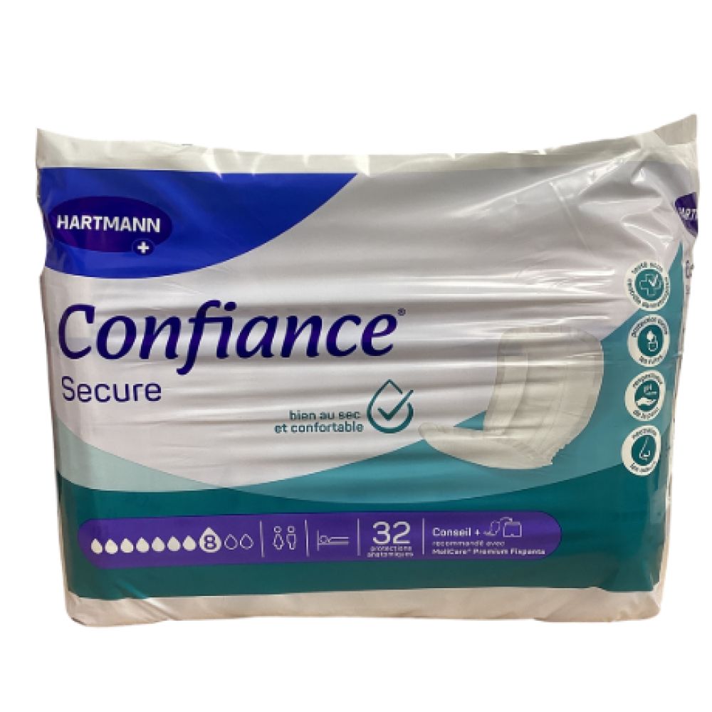 Hartmann - Confiance secure protections anatomiques 8 gouttes - 32 protections