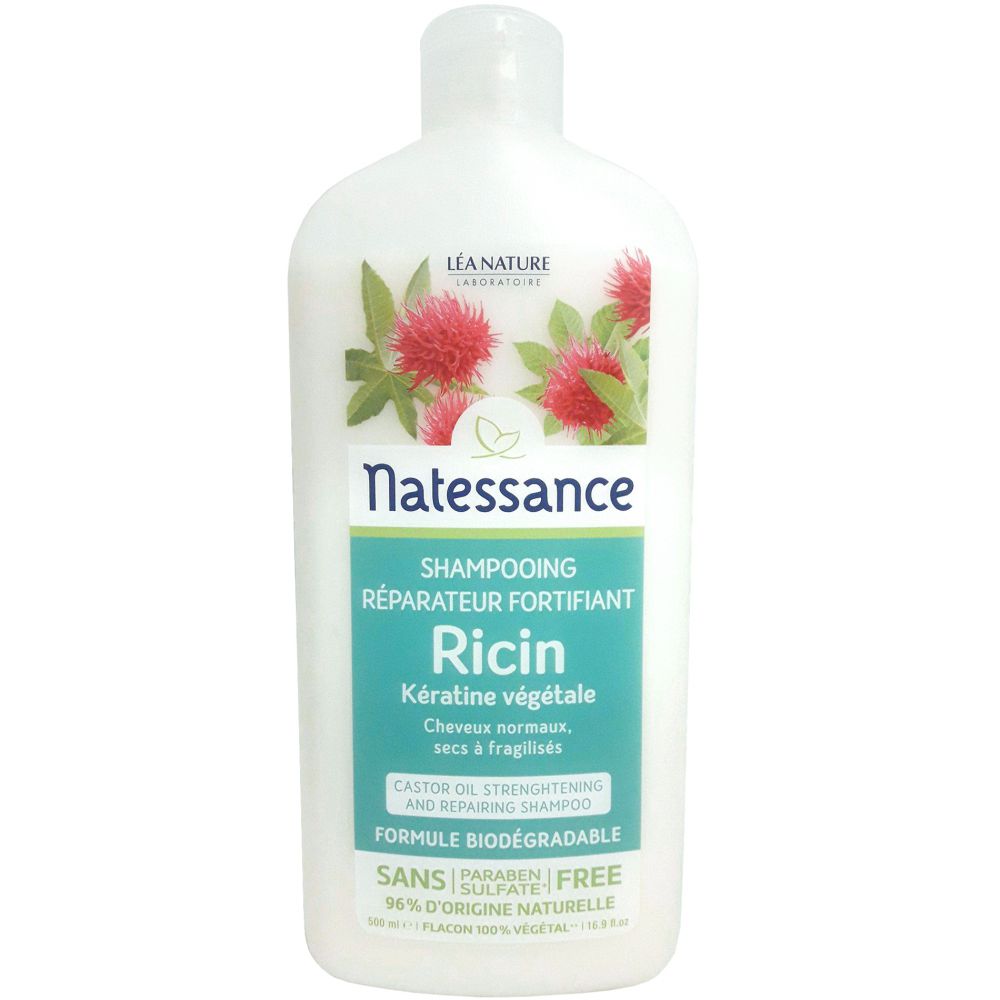 Natessance - Shampooing réparateur fortifiant Ricin - 500ml