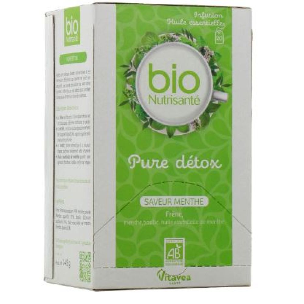 Nutrisanté - Pure détox menthe - 20 sachets