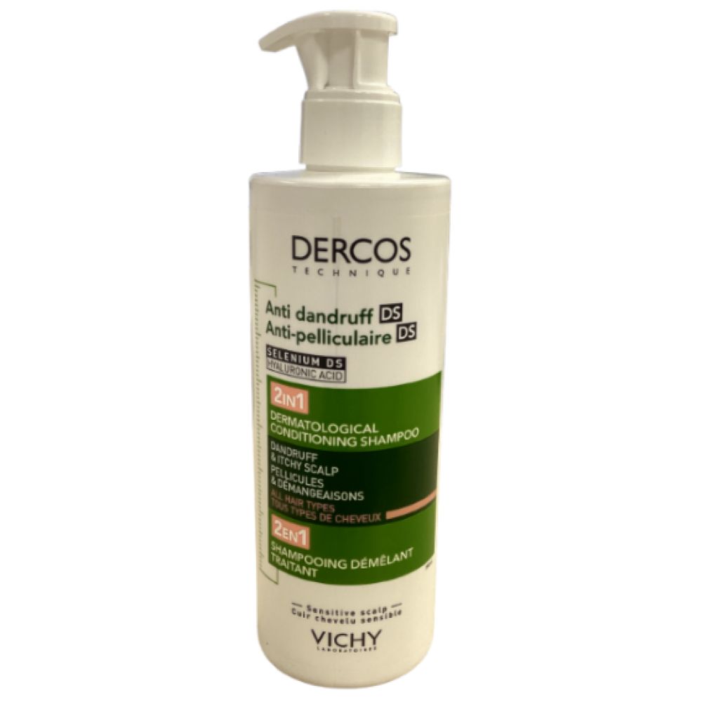 Vichy - Dercos Shampooing démêlant 2en1 anti pelliculaire DS - 390ml