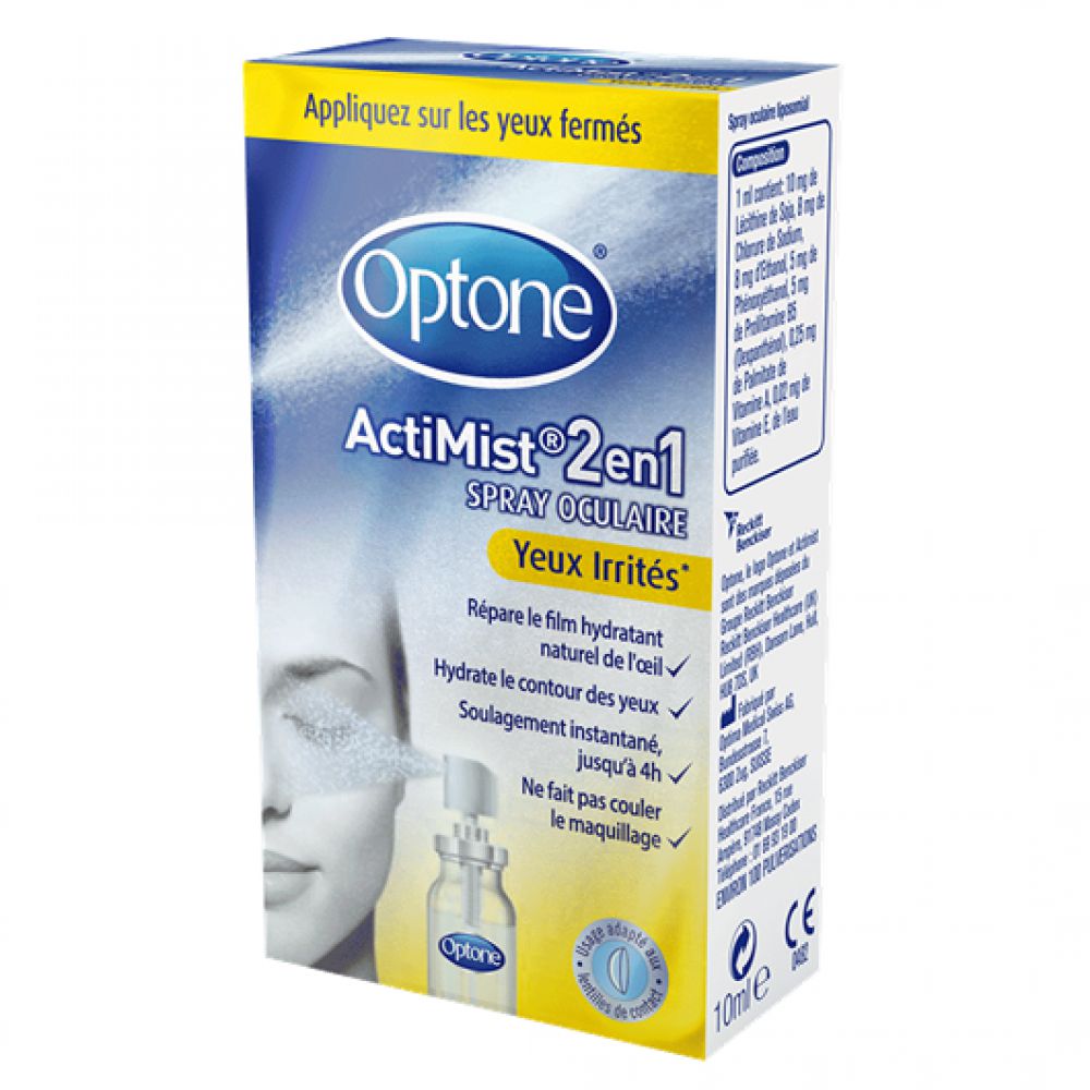 Optone - ActiMist 2en1 - Spray oculaire - 10ml