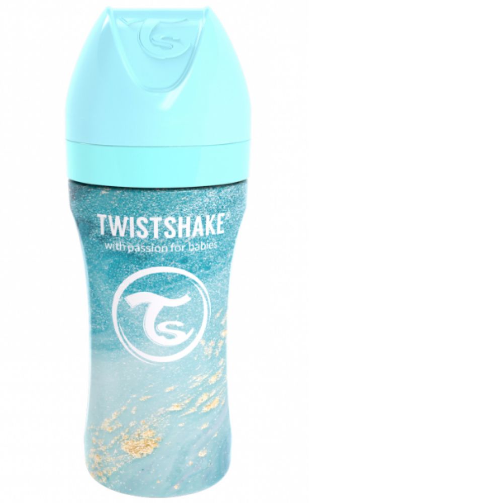 Twistshake - Biberon acier inoxydable anti-colique 330 ml