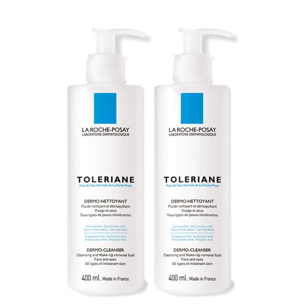 Toleriane Fluide nettoyant et démaquillant peaux sensibles à intolérantes  400ml