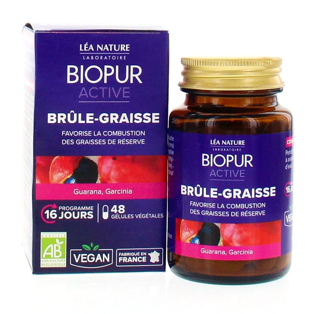 Biopur Active - Brûle-graisse - 48 gélules végétales