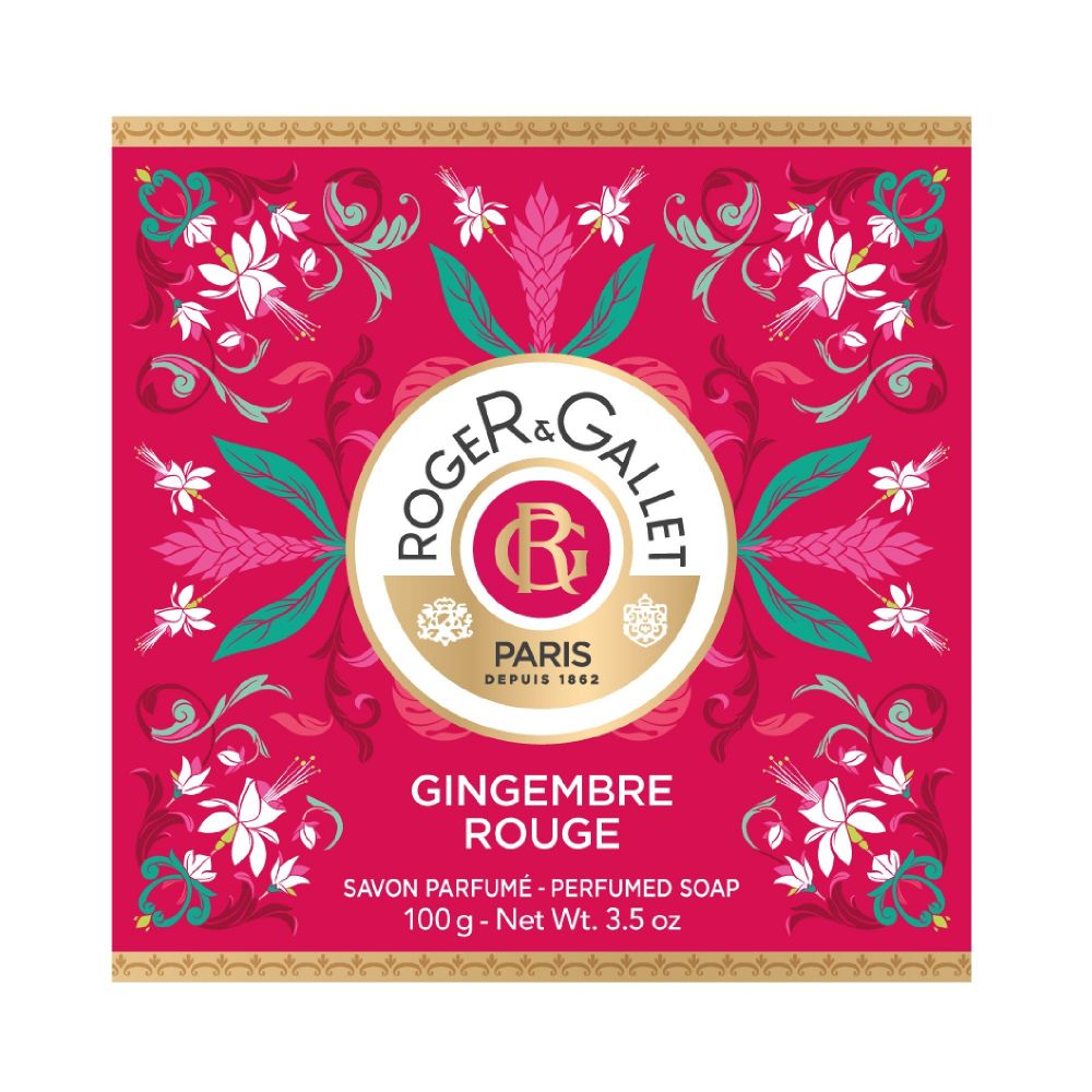 Roger & Gallet - Savon rond parfumé Gingembre Rouge - 100g