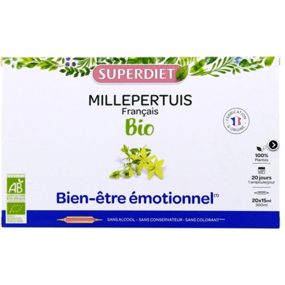 Superdiet - Millepertuis - 20 ampoules