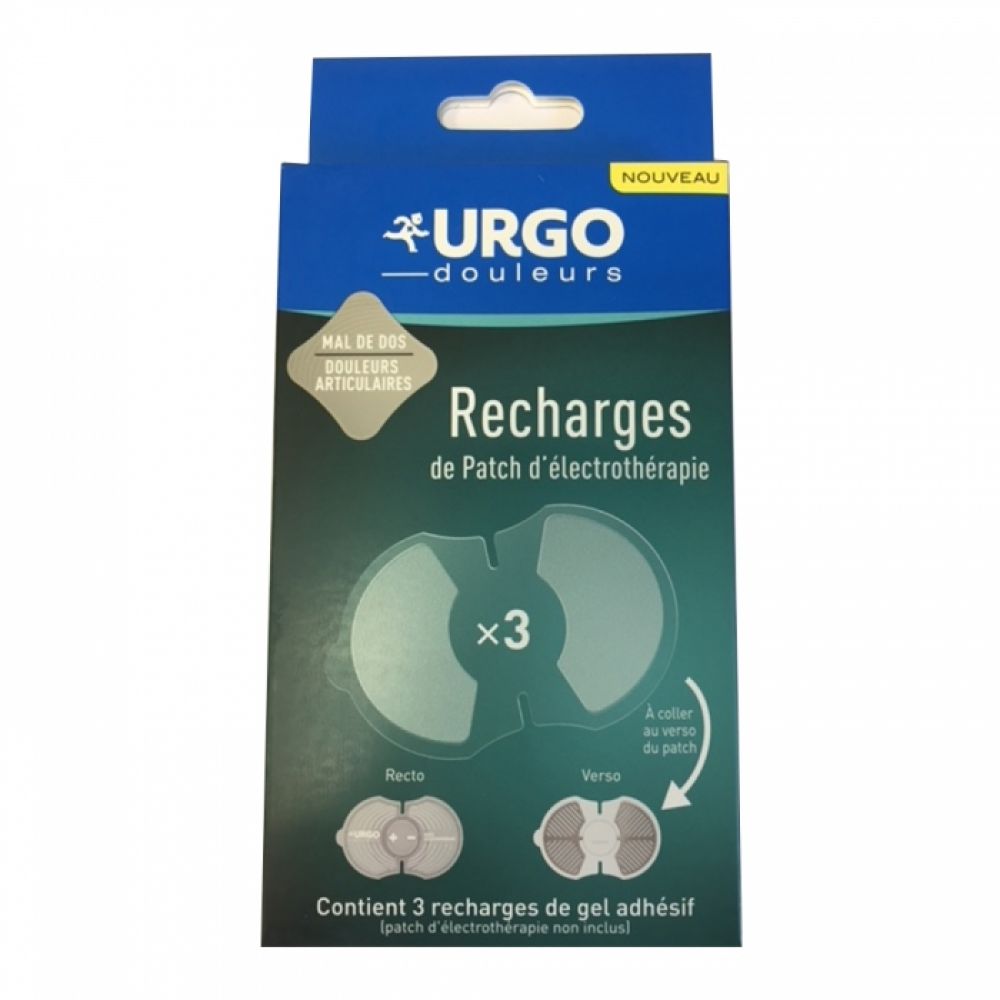 Urgo Patch Electrotherapie 3 Recharges Gel Adhésif