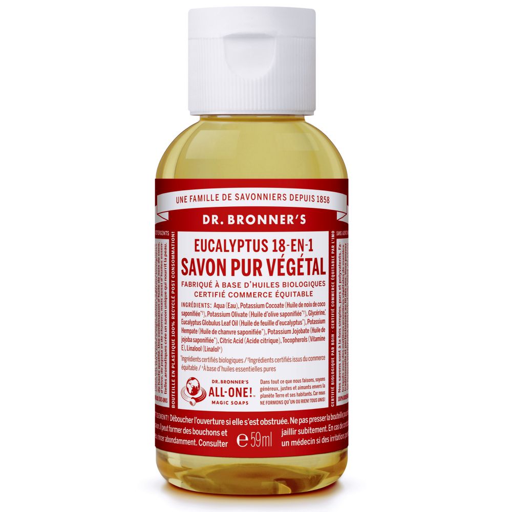 Dr. Bronner's - Savon liquide pure végétal 18-en-1 - Eucalyptus
