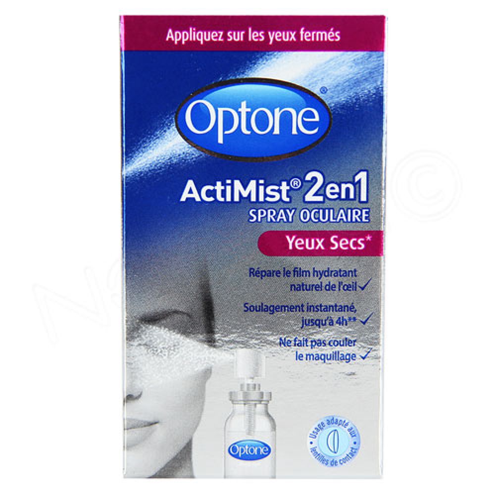 Optone - ActiMist 2en1 - Spray oculaire - 10ml