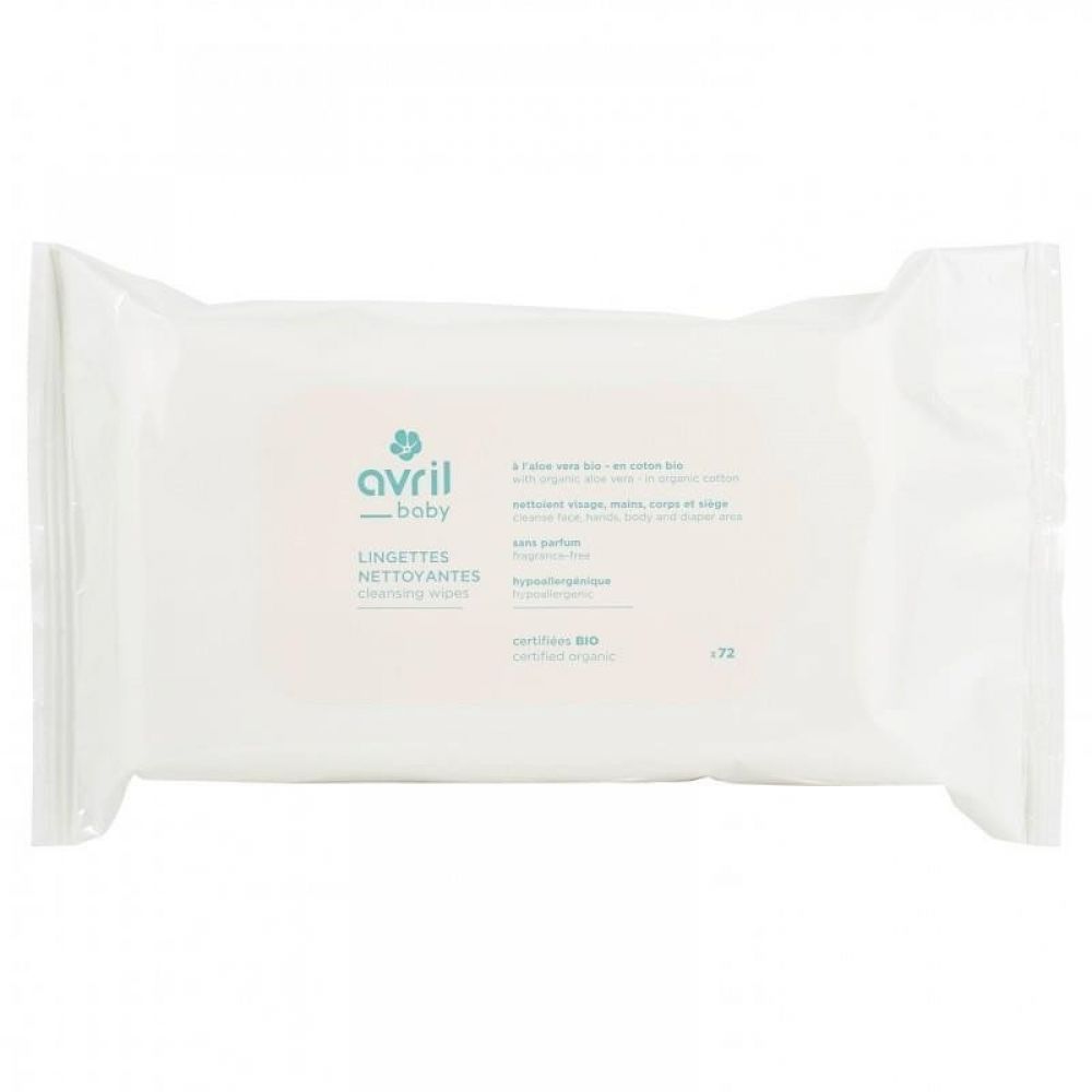 Avril - Lingettes nettoyantes Bébé - 72 lingettes