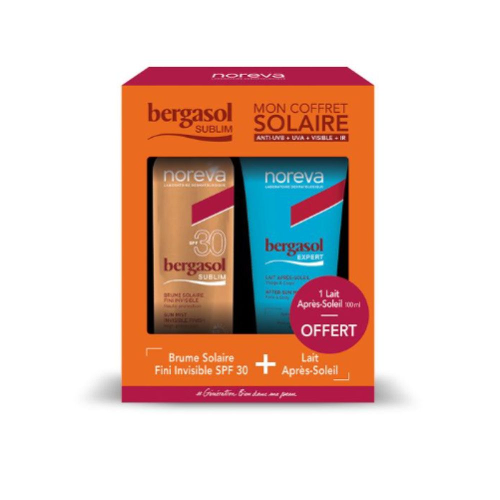 Bergasol sublim - Mon coffret solaire SPF30 - Brume solaire + Lait après-soleil