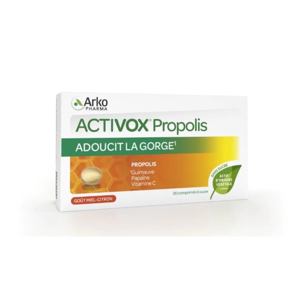Arkopharma - Activox Propolis goût miel citron - 20 comprimés
