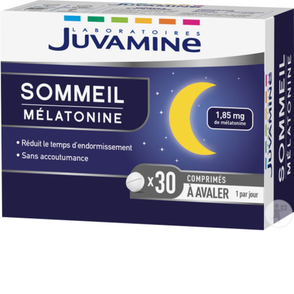 Juvamine - Sommeil 3en1 mélatonine+plantes 30 comprimés