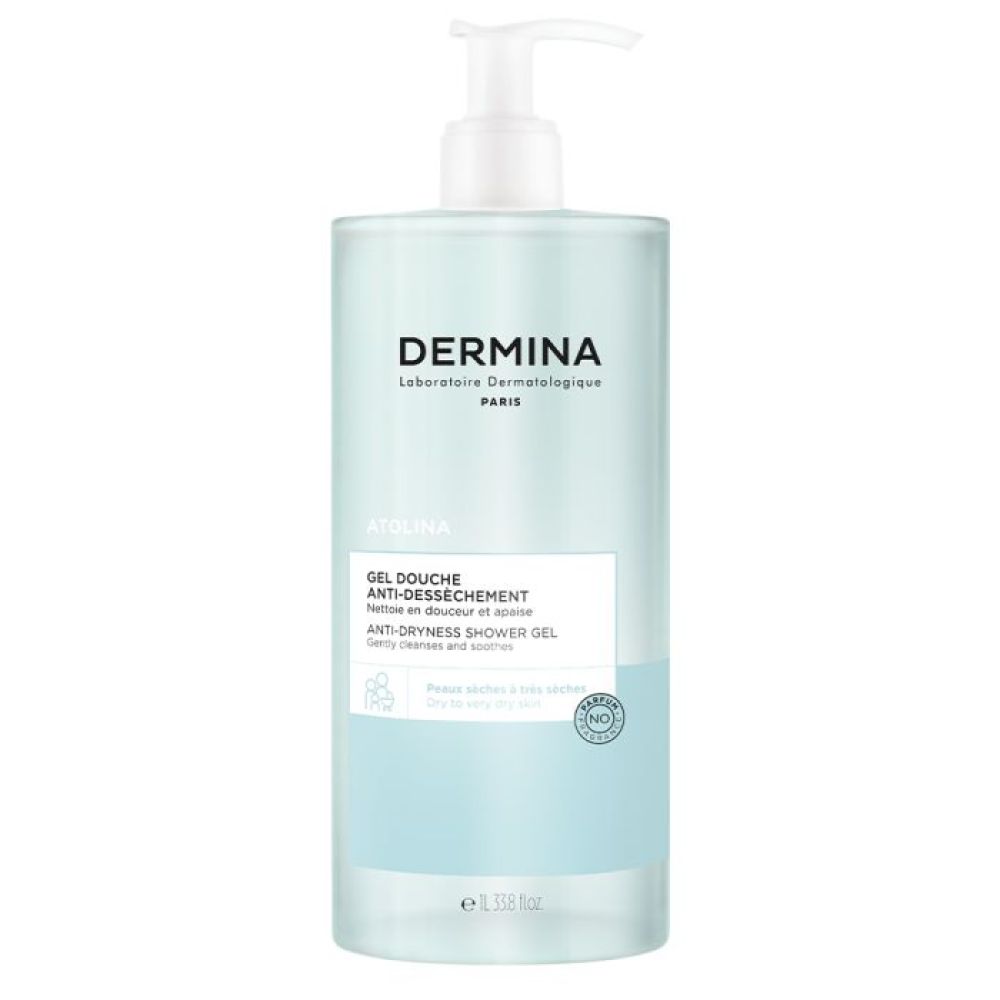 Dermina - Atolina gel douche anti-déssèchement - 1L