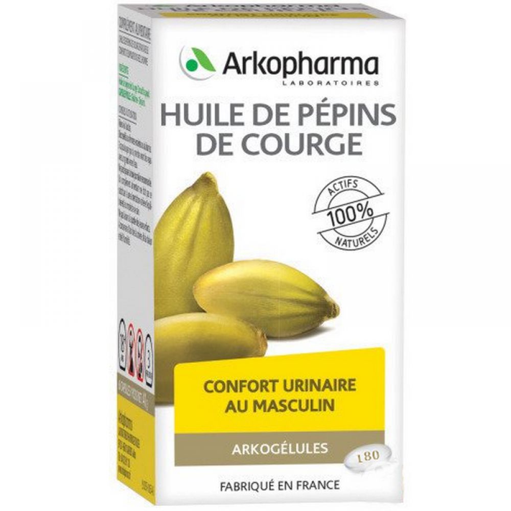 Arkopharma - Huile de pépins de courge Confort urinaire au masculin