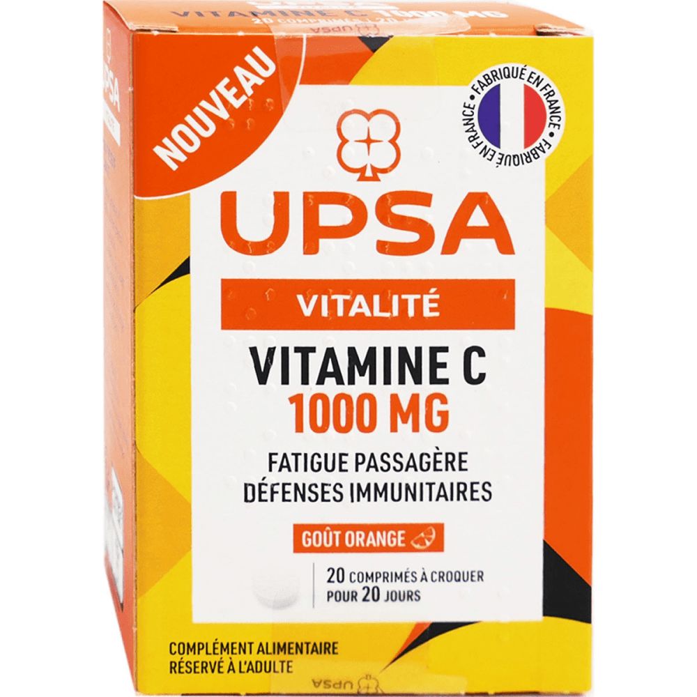 Upsa - Vitamine C 1000MG vitalité 20 comprimés
