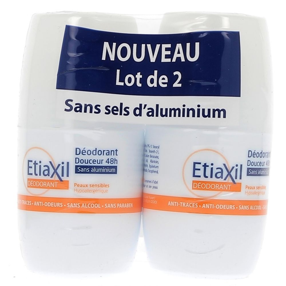 Etiaxil - Déodorant douceur sans sels d'aluminium - 2 x 50 ml