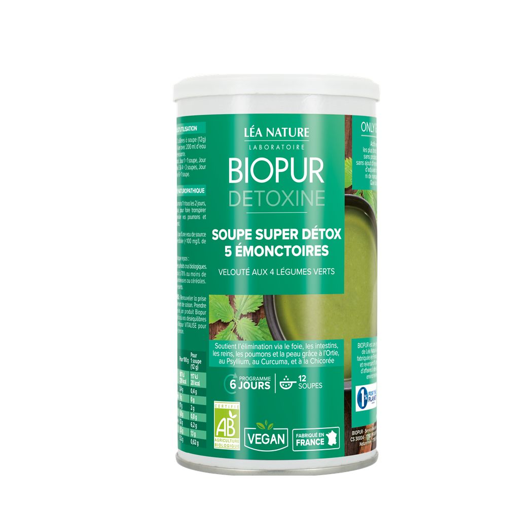 Biopur Detoxine - Soupe super détox 5 émonctoires - 150 g