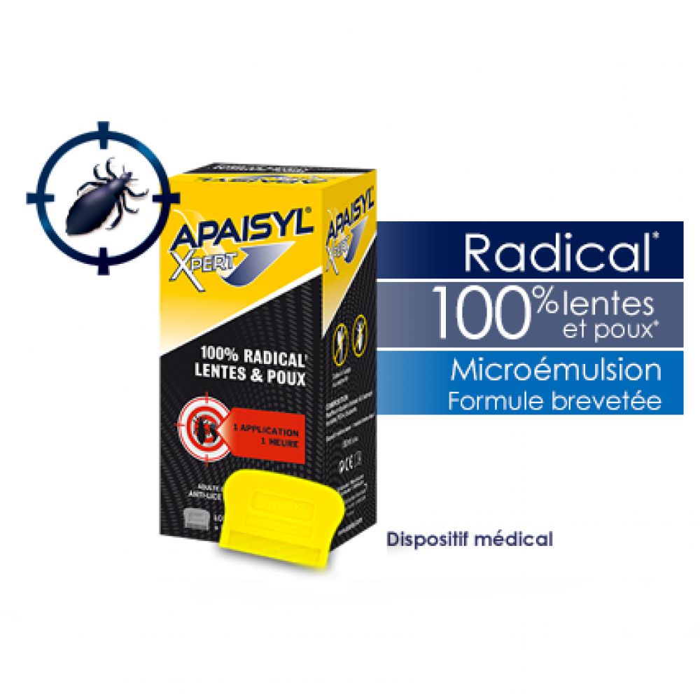 Apaisyl Xpert - 100% radical lentes et poux - 100ml