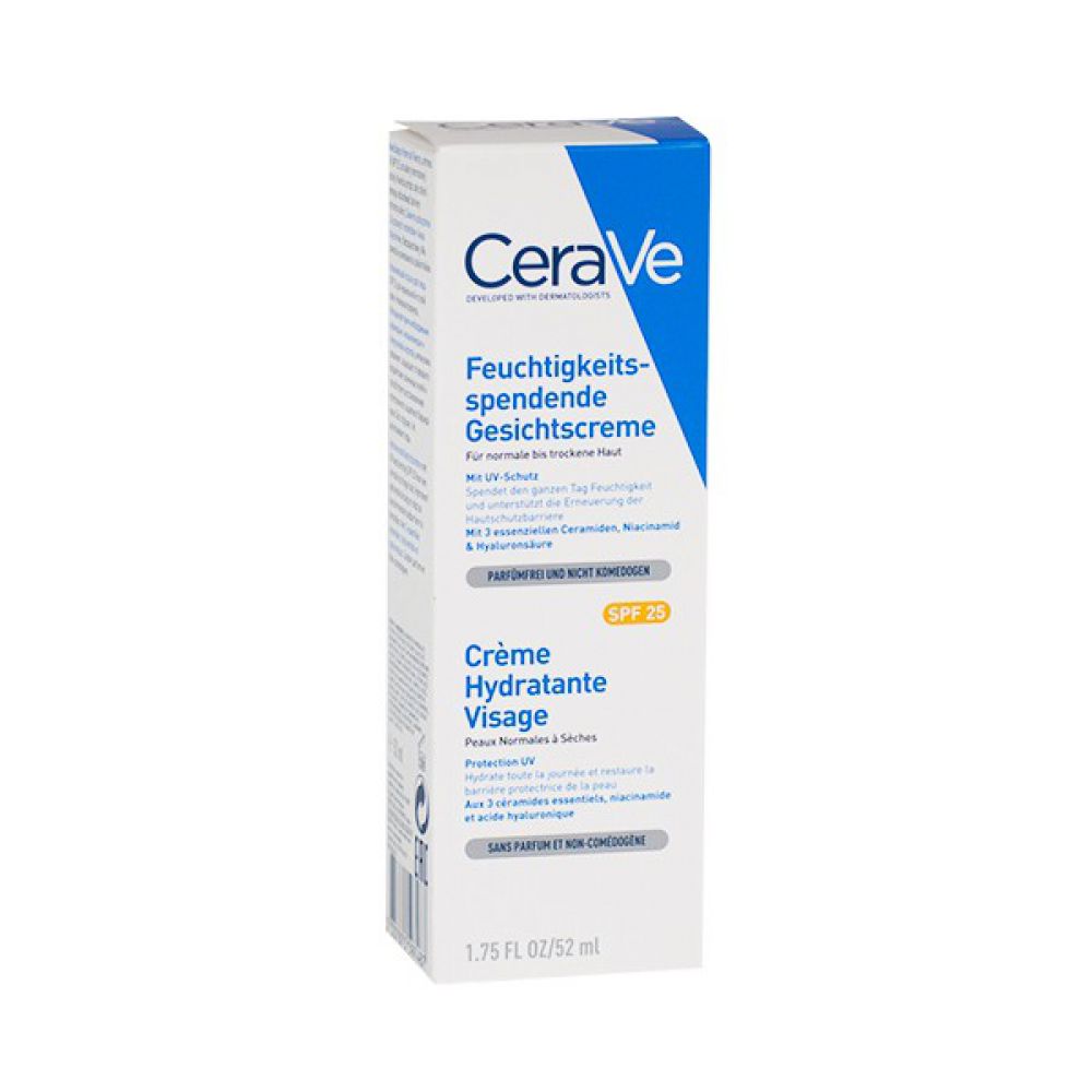 CeraVe - Crème hydratante visage SPF 25 - 52 ml