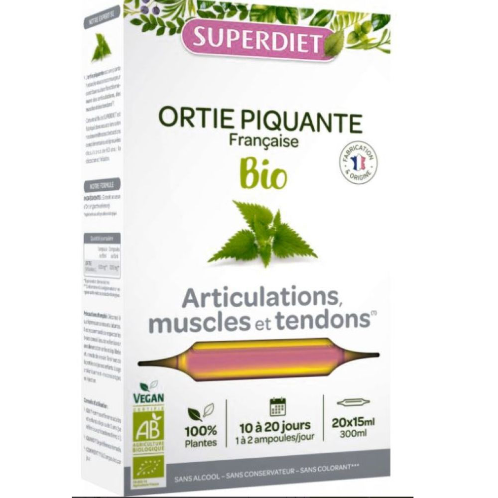 Superdiet - Ortie Piquante - 20 ampoules