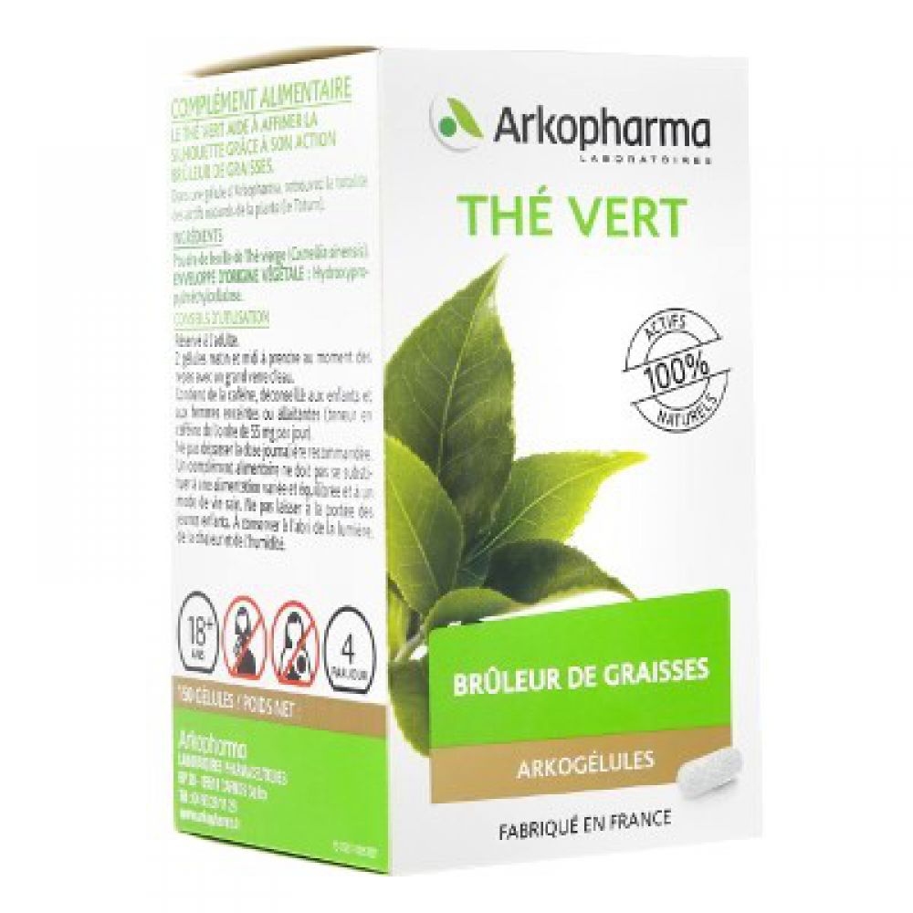 Arkopharma - Thé vert Brûleur de graisses - 45 gélules