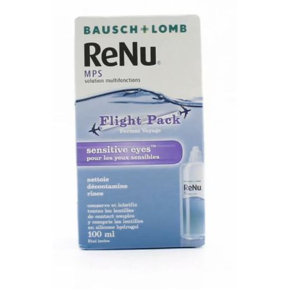 Bausch et Lomb - Renu Mps Solution Lentilles Format voyage - 100Ml