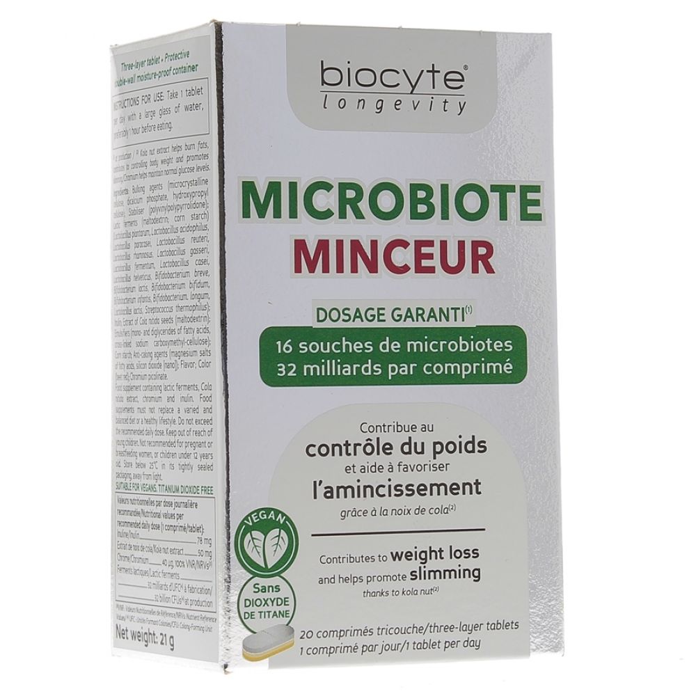 Biocyte - Microbiote Minceur - 20 comprimés