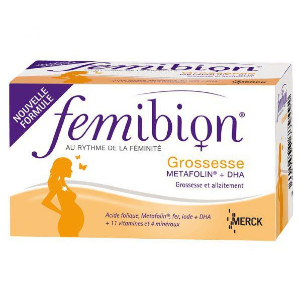 Femibion Grossesse Metafolin + DHA - 30 comprimés + 30 capsules