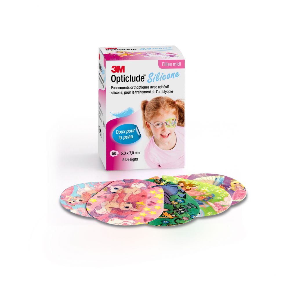 Opticlude silicone fille - 50 unités